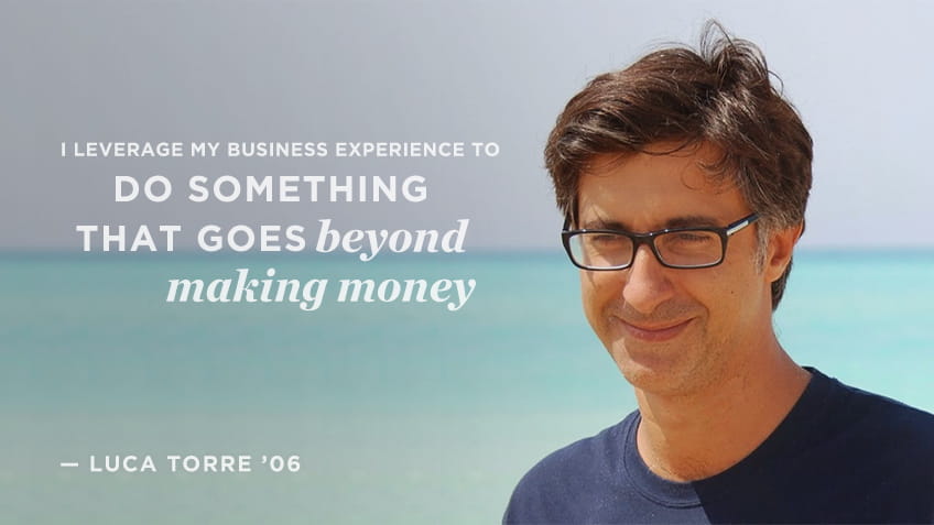 I leverage my business experience to do something that goes beyond making money | Luca Torre | Social Impact | Kellogg School